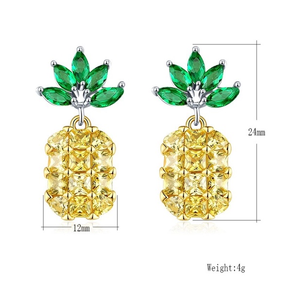 ๐Last Pair Available ๐Pineapple Earrings - Picture 5 of 6